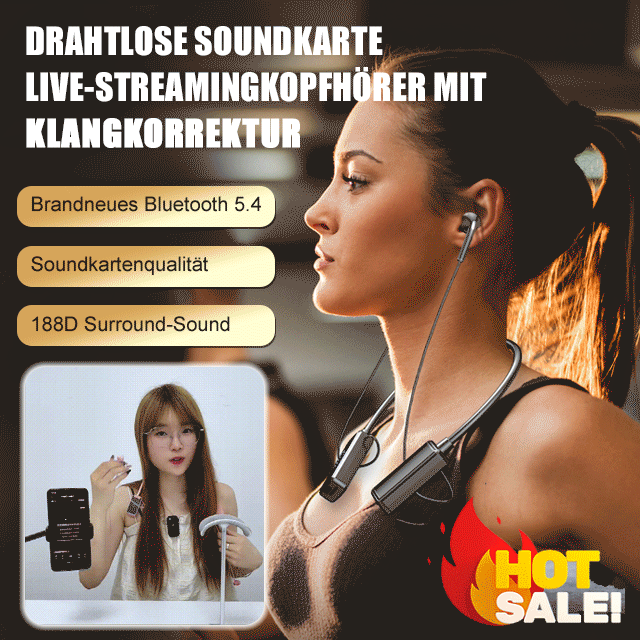 Schüttelgeräuschexplosion drahtlose Soundkarte Live Sound Repair Headset
