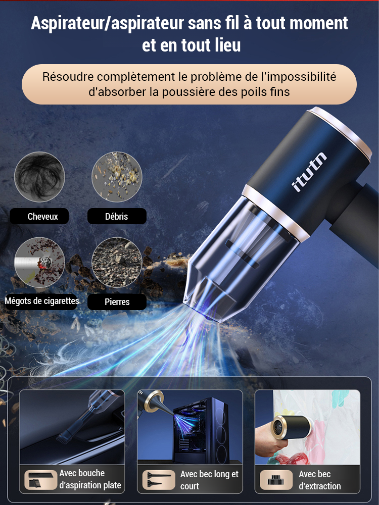 Les États-Unis développent l'aspirateur sans fil Itutn.