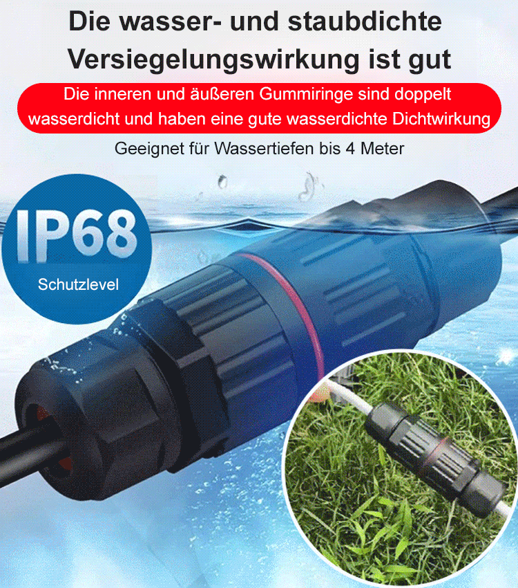 Wasserdichtes unterirdisches Kaltspannungskabel für den Außenbereich Klemmleiste