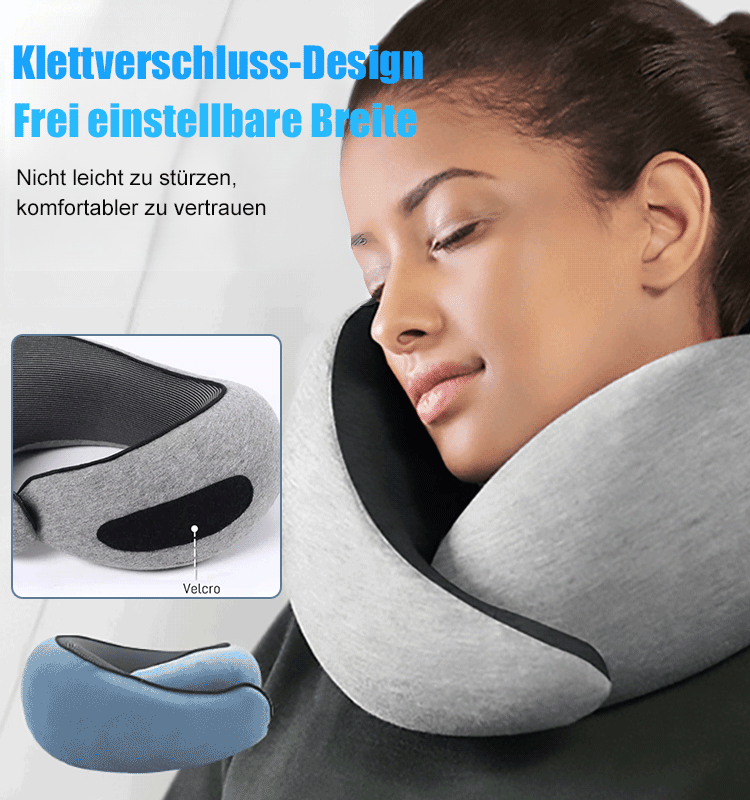 U-förmiges verstaubares Reisekissen aus Memory Foam