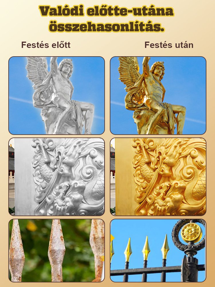 Vizes arany festék fényes dekoráció