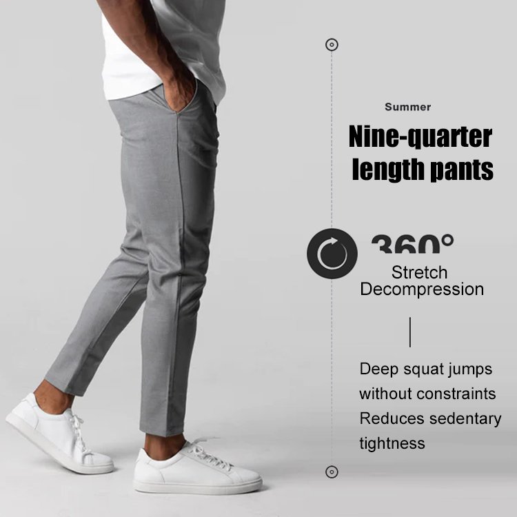 European and American men's versatile elastic waist casual pants