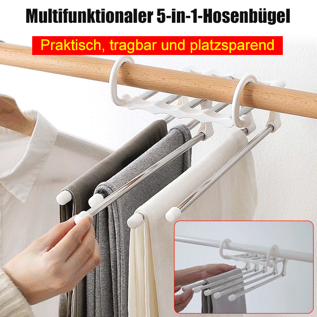 Multifunktionaler 5-in-1-Hosenbügel