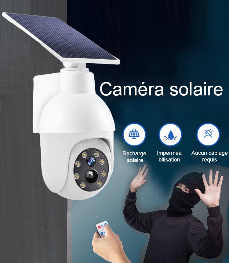 Caméra de surveillance simulée pour lampadaire