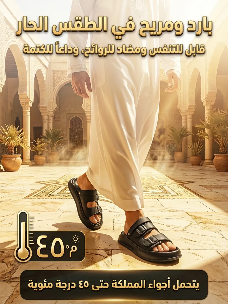 صندل رجالي خفيف الوزن ومريح بنعل سميك للاستخدام اليومي