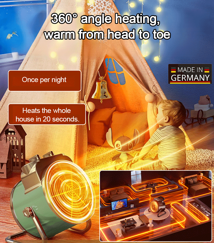 Ceramic PTC rapid heating air heater