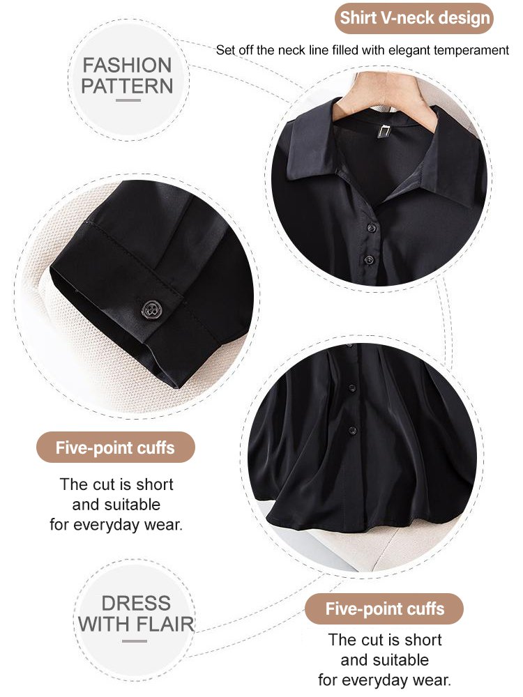 Shirt that conceals the belly and appears slimming, paired with versatile slit flared pants.