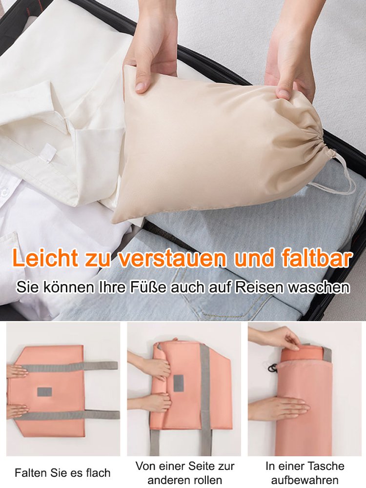 Zusammenklappbarer thermostatischer Fußbadeeimer