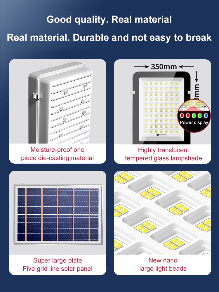 Super bright waterproof solar street light