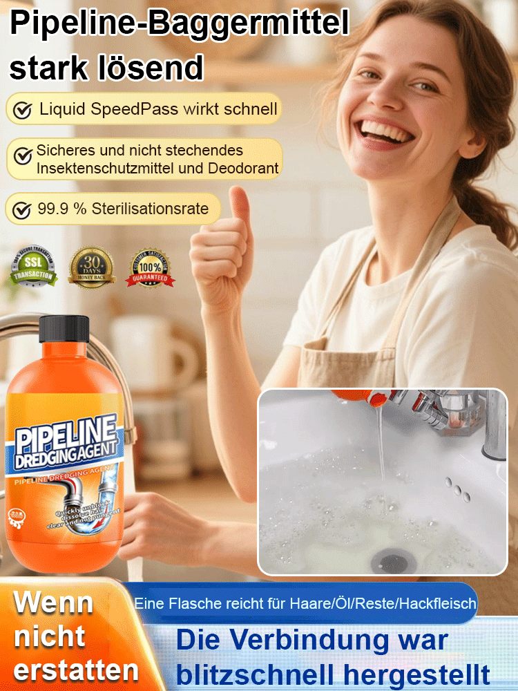 Rohrreiniger mit starker Lösungskraft