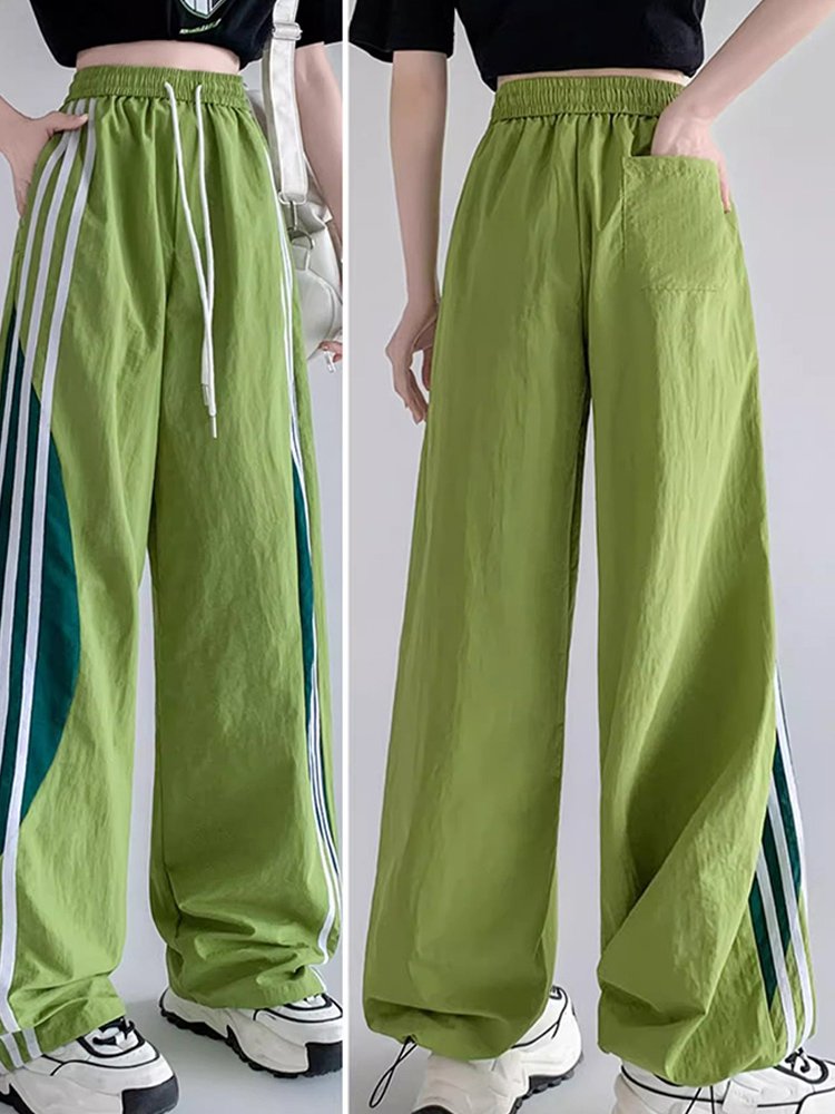 スポーツスタイルワイドパンツ