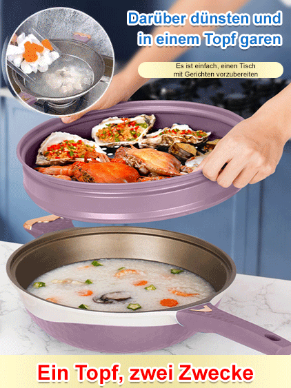 Zweifarbige Titan-Antihaft-Bratpfanne