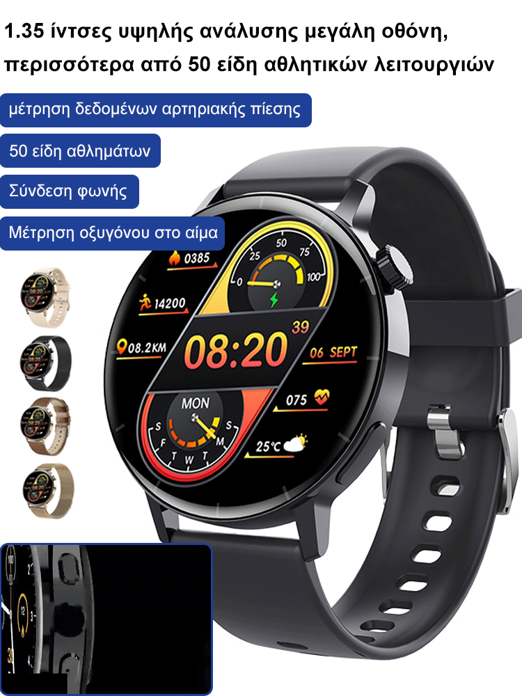 νέο έξυπνο ρολόι Bluetooth