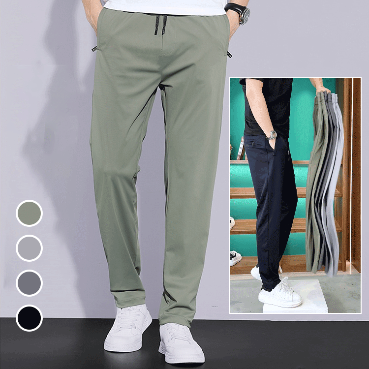 Ultra-thin and breathable, durable for long wear, unisex, advanced technology fabric ice silk pants