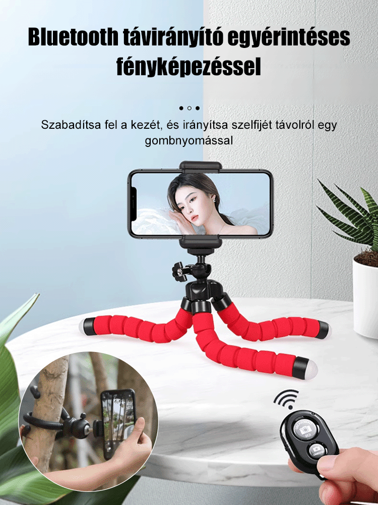 [Fényképészeti eszköz] Octopus lusta mobiltelefon tartó