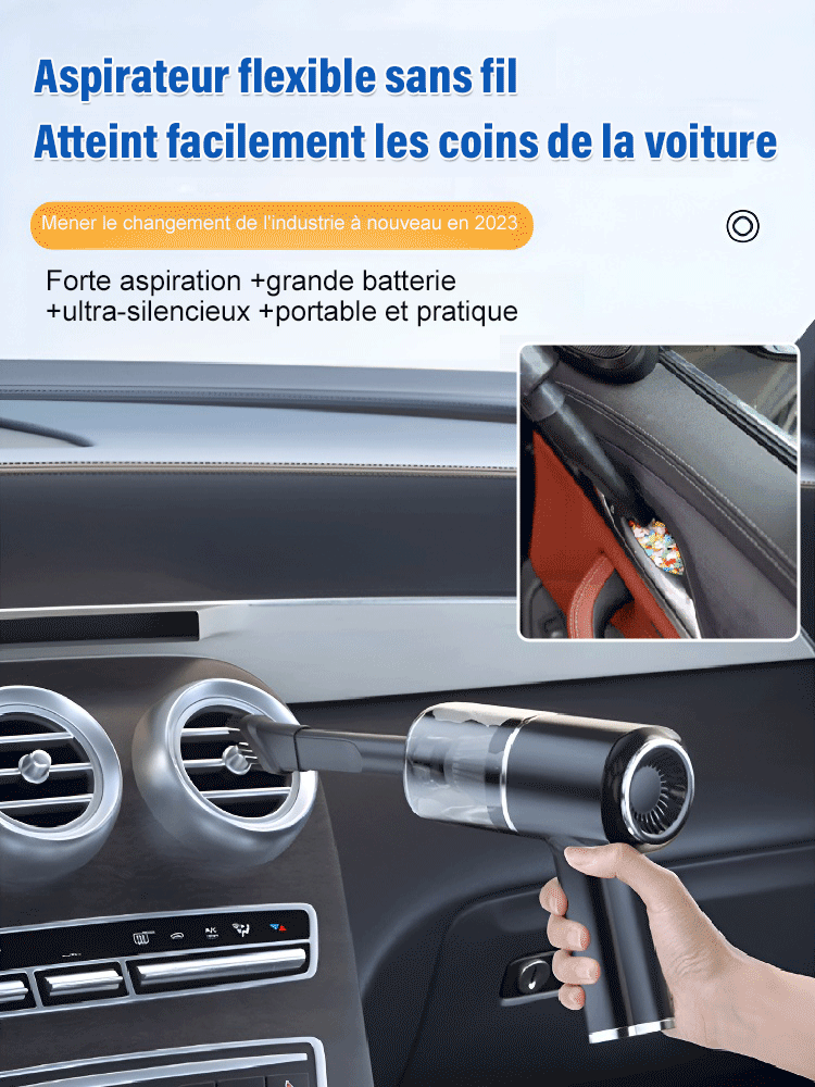 Aspirateur portable multifonctionnel pour voiture