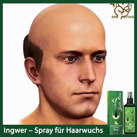 Haarwachstumsspray mit Ingwer