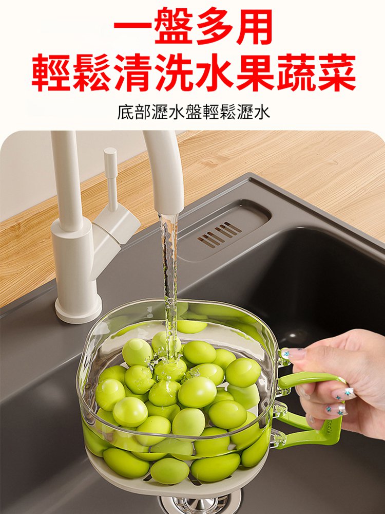 家用二合一加厚瀝水籃