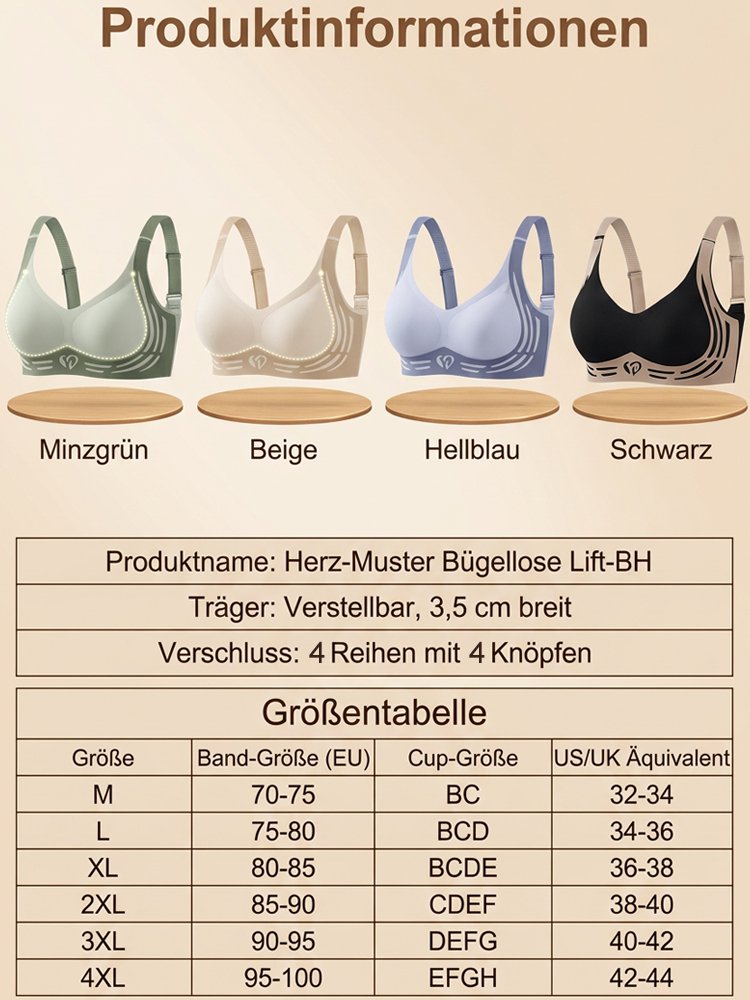TÜV-Zertifizierter Biomechanik Entlastungs-BH | Ohne Bügel | Optisch 5kg schlanker