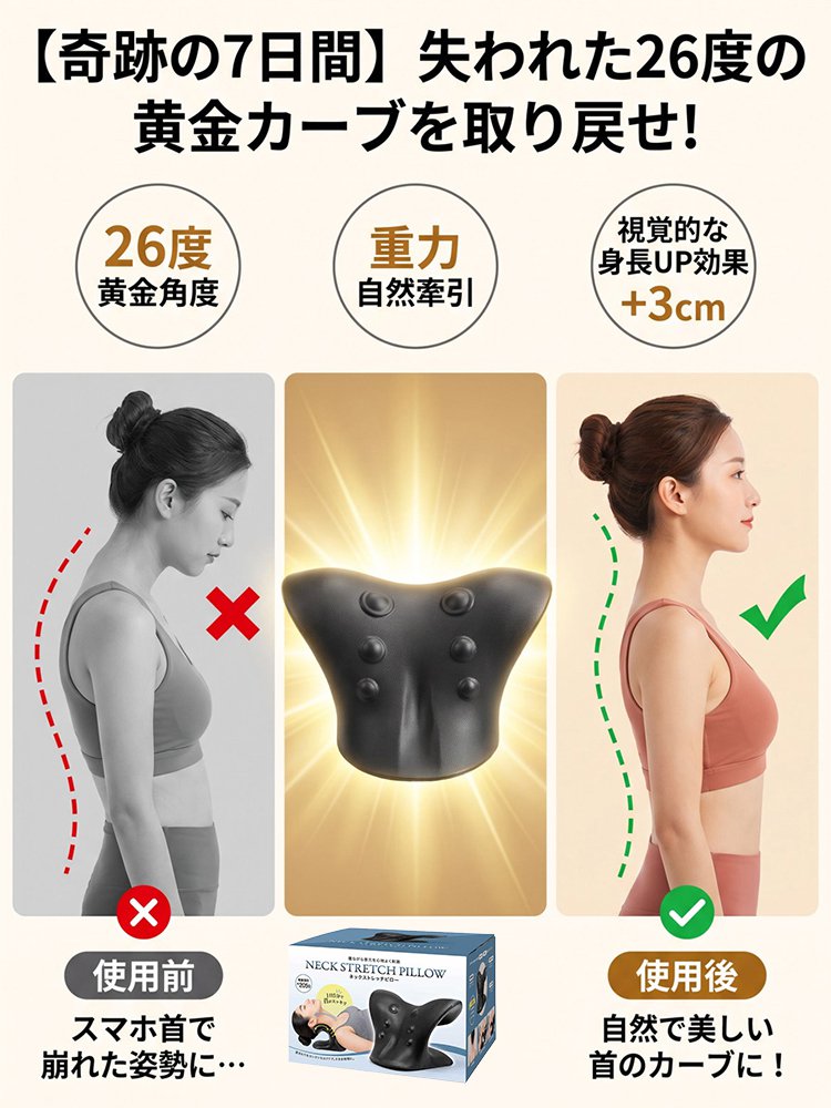 【黄金カーブへ】ネックストレッチャー