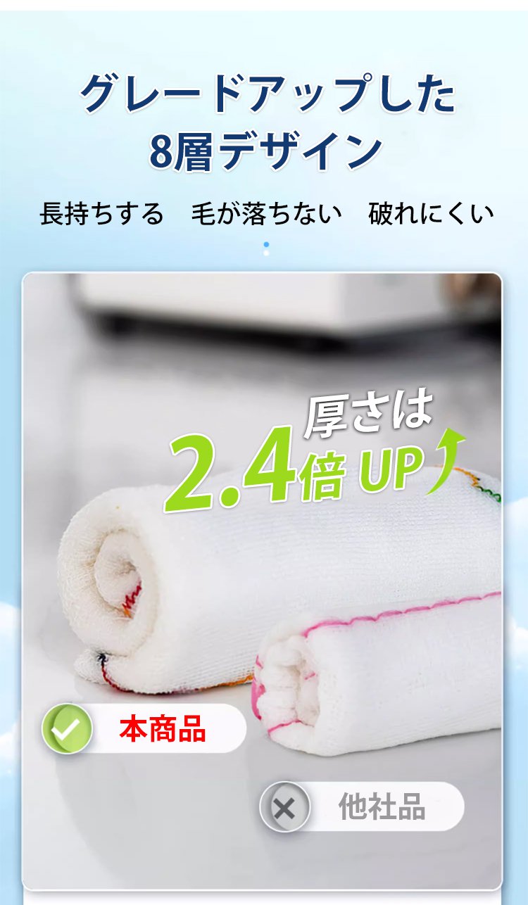 おしゃれなデザインのキッチンクロスがキッチンに映える