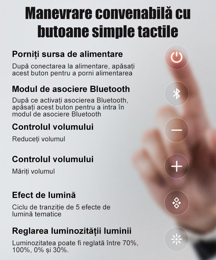 Noul geam dazzle color light bluetooth stereo