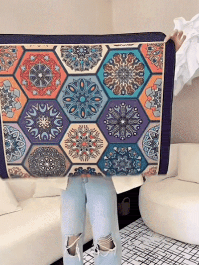 Crystal velvet floor mat