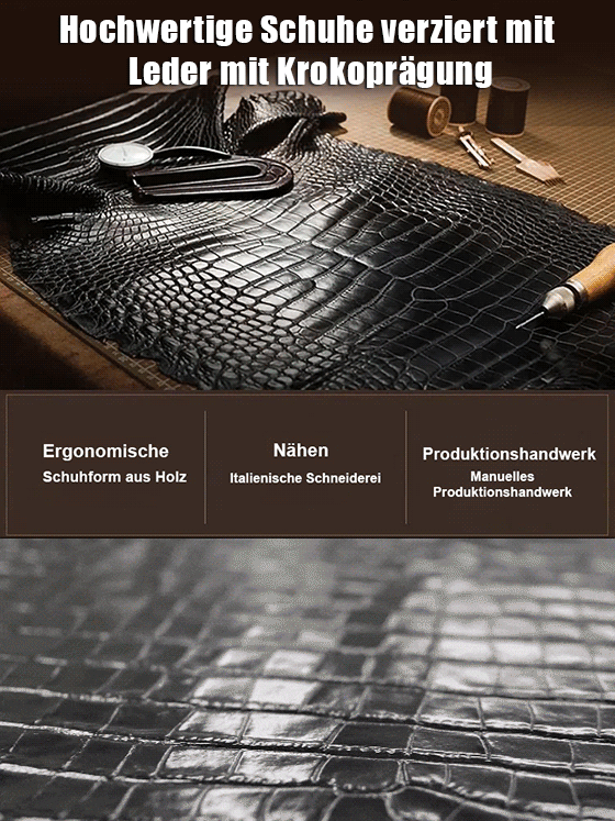 Krokodilmuster gefütterte Baumwollschuhe