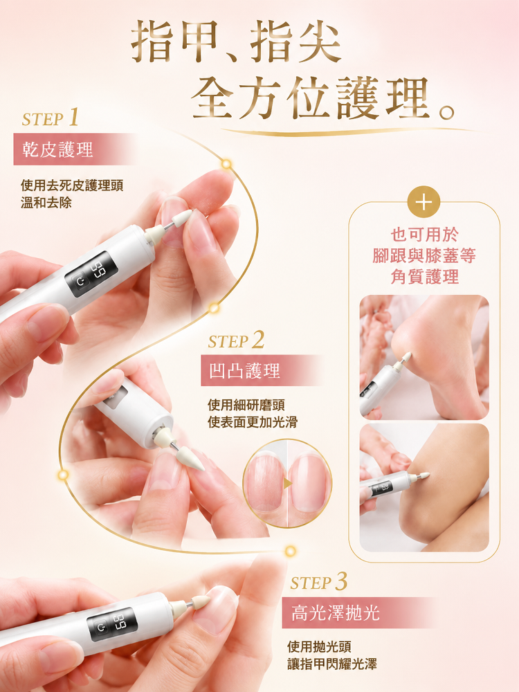 JC-多功能電動指甲修剪器