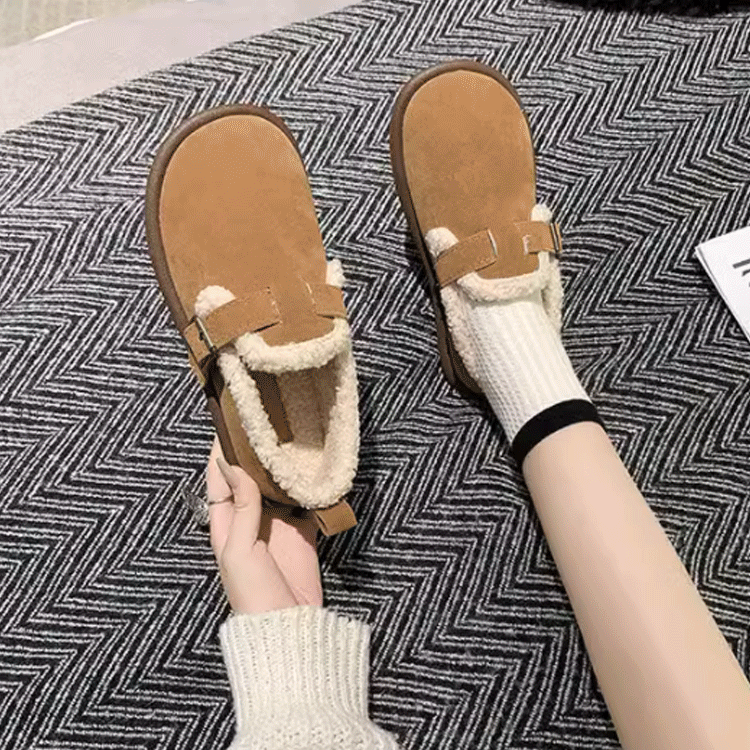 勃肯加絨保暖女鞋