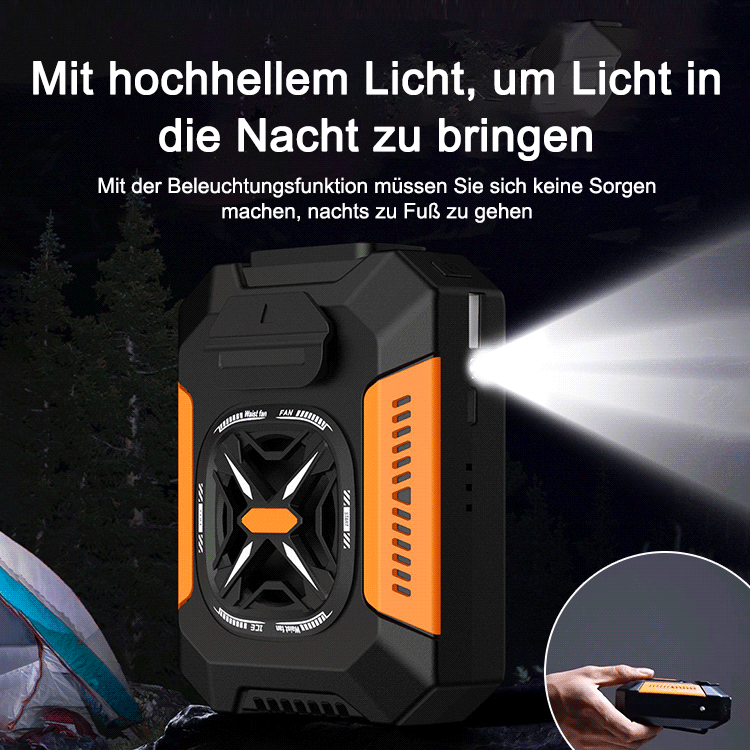 Tragbarer Hüftventilator für den Außenbereich