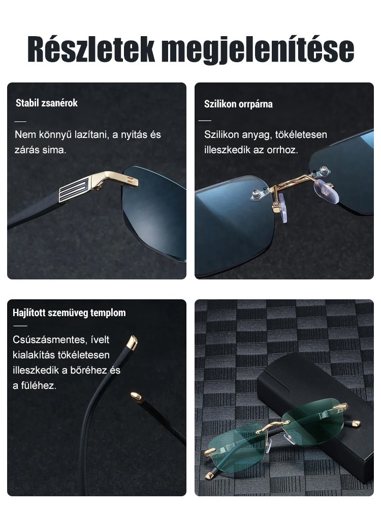 Intelligens zoomolós olvasószemüveg