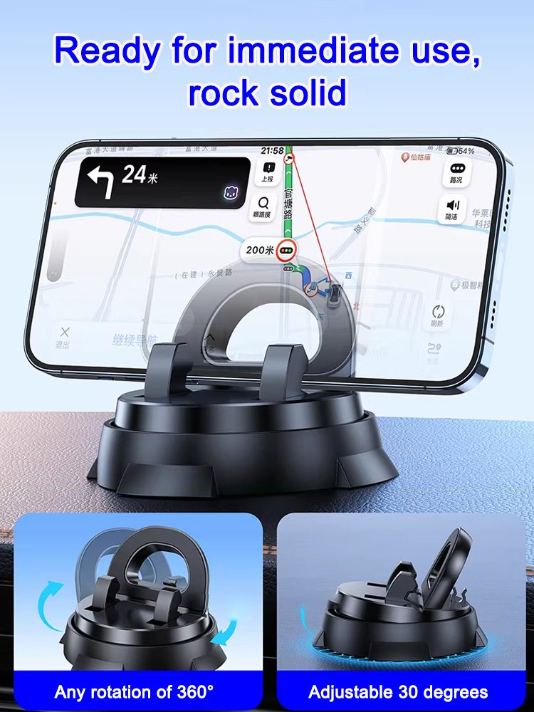 Multifunctional suction cup phone holder