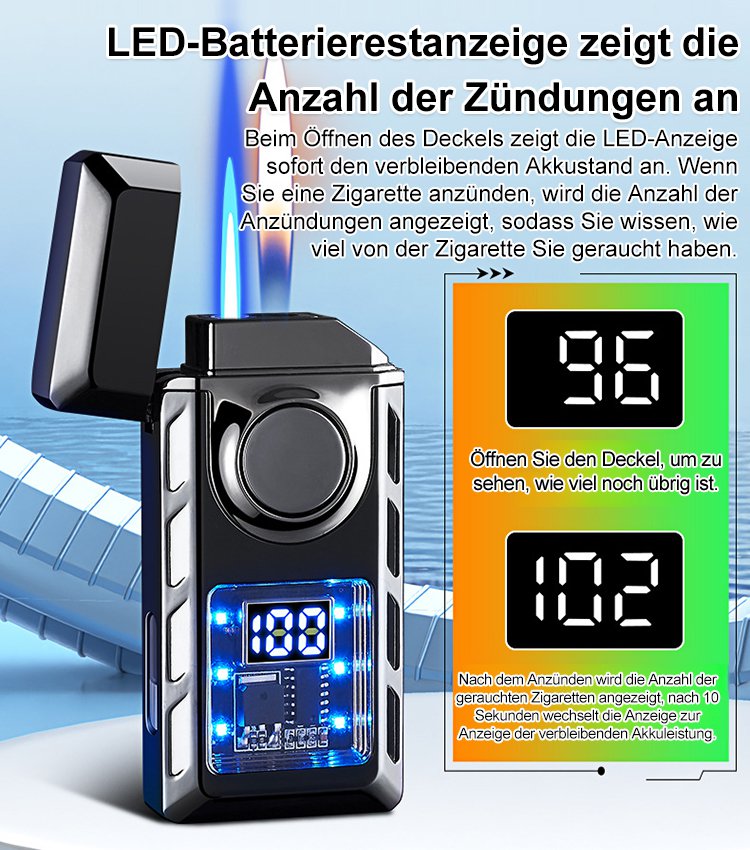 Sprachgesteuertes intelligentes winddichtes Feuerzeug - ohne Gas