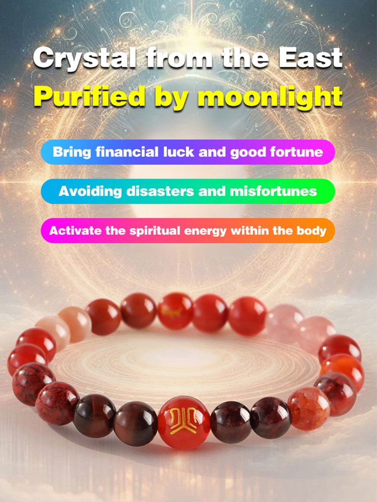 Five-element natural crystal bracelet