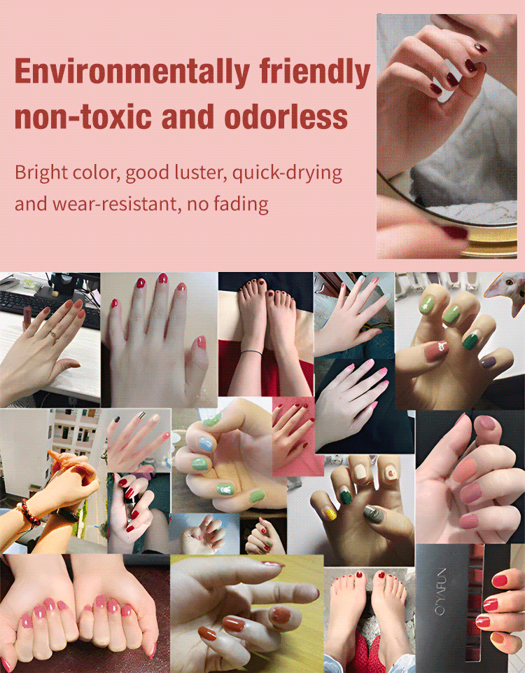 No Bake Tear-Off Water-based Nail Polish