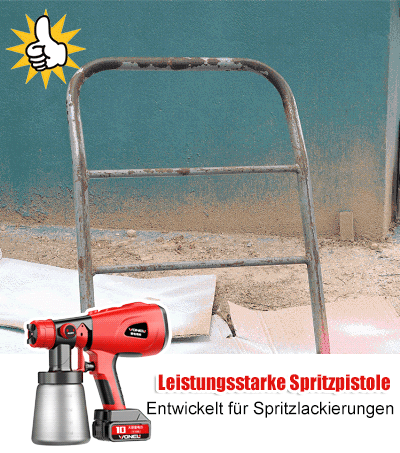 Kleine wiederaufladbare elektrische Lithium-Farbspritzpistole