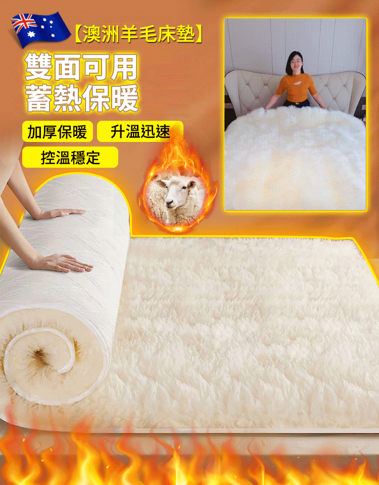 澳洲羊毛床墊