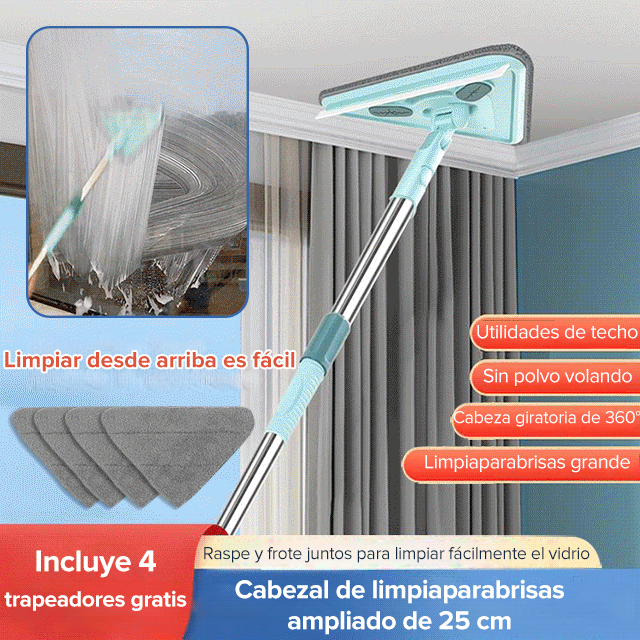 Trapeador triangular multifuncional 【Incluye 4 trapeadores gratis】
