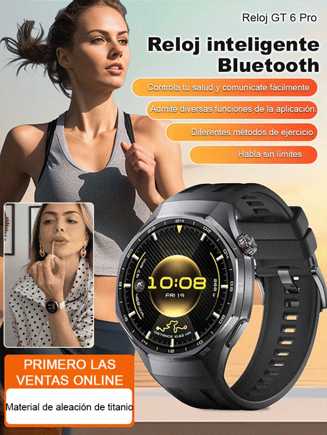 Reloj inteligente con llamadas Bluetooth 