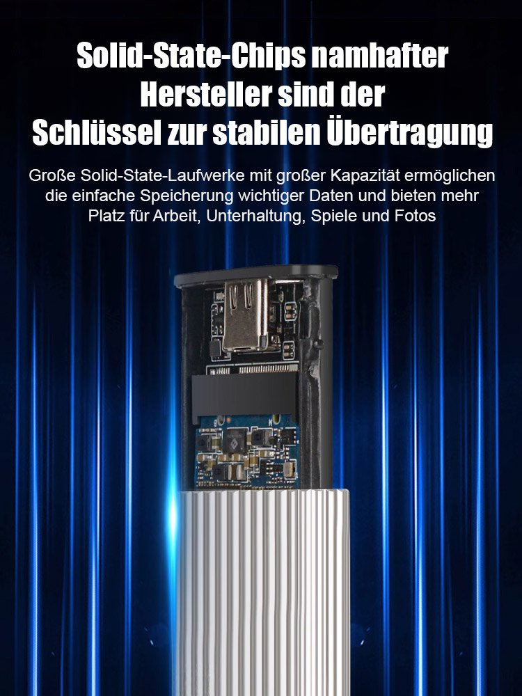 16TB großer Speicher Type-C tragbare Mini-SSD