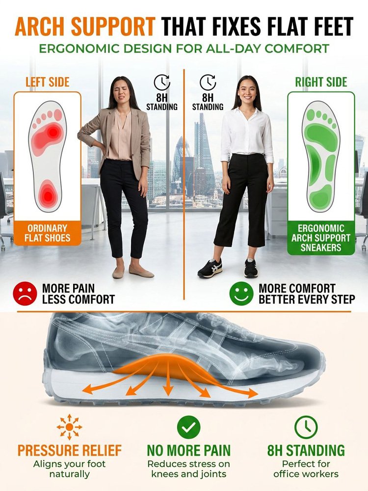 Breathable Color-Block Platform Women's Shoes