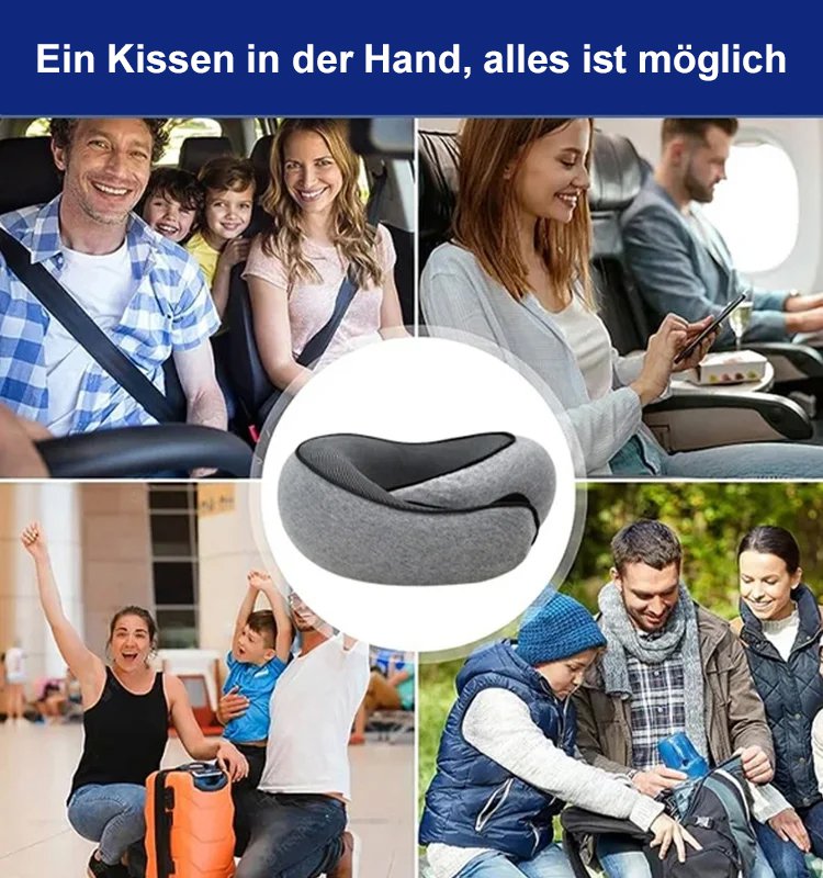 U-förmiges verstaubares Reisekissen aus Memory Foam