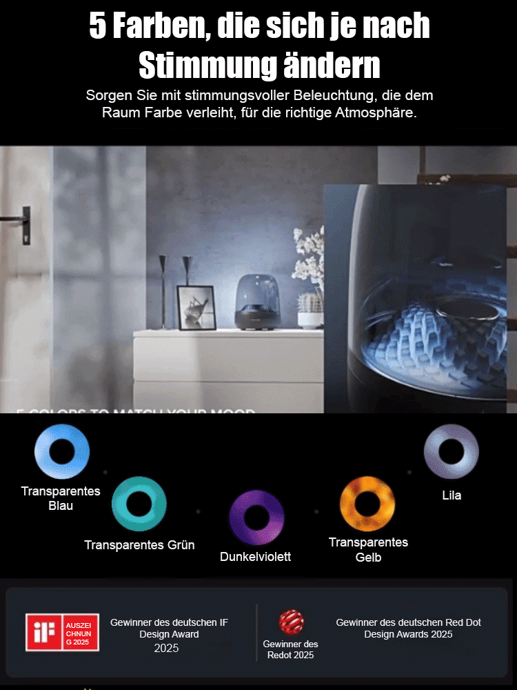 Schwarz-goldener schillernder Kristalllautsprecher