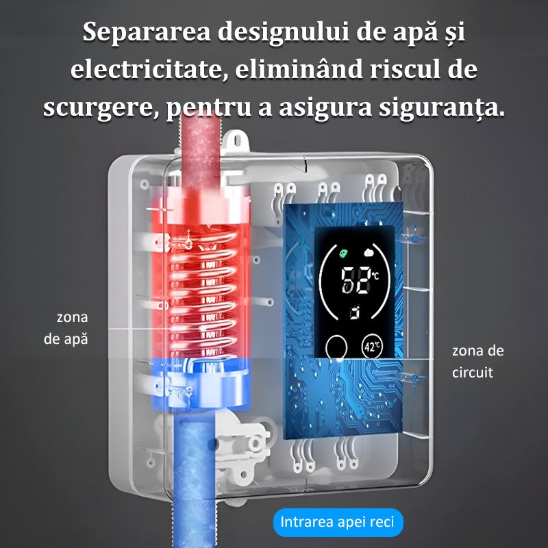 Boiler cu apă caldă instantanee și temperatură constantă