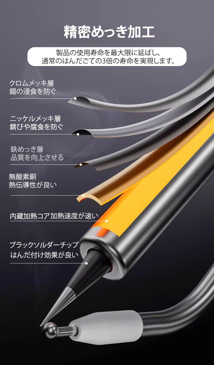 高精度自動はんだ付け作業中の様子