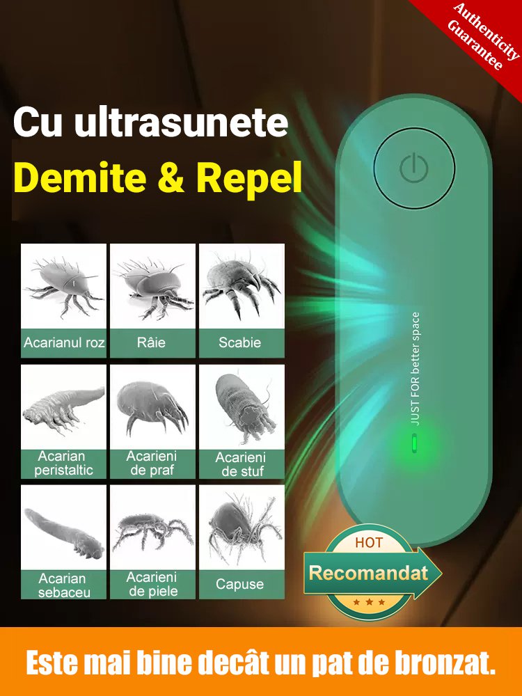 Aparat ultrasonic de eliminare a acarienilor