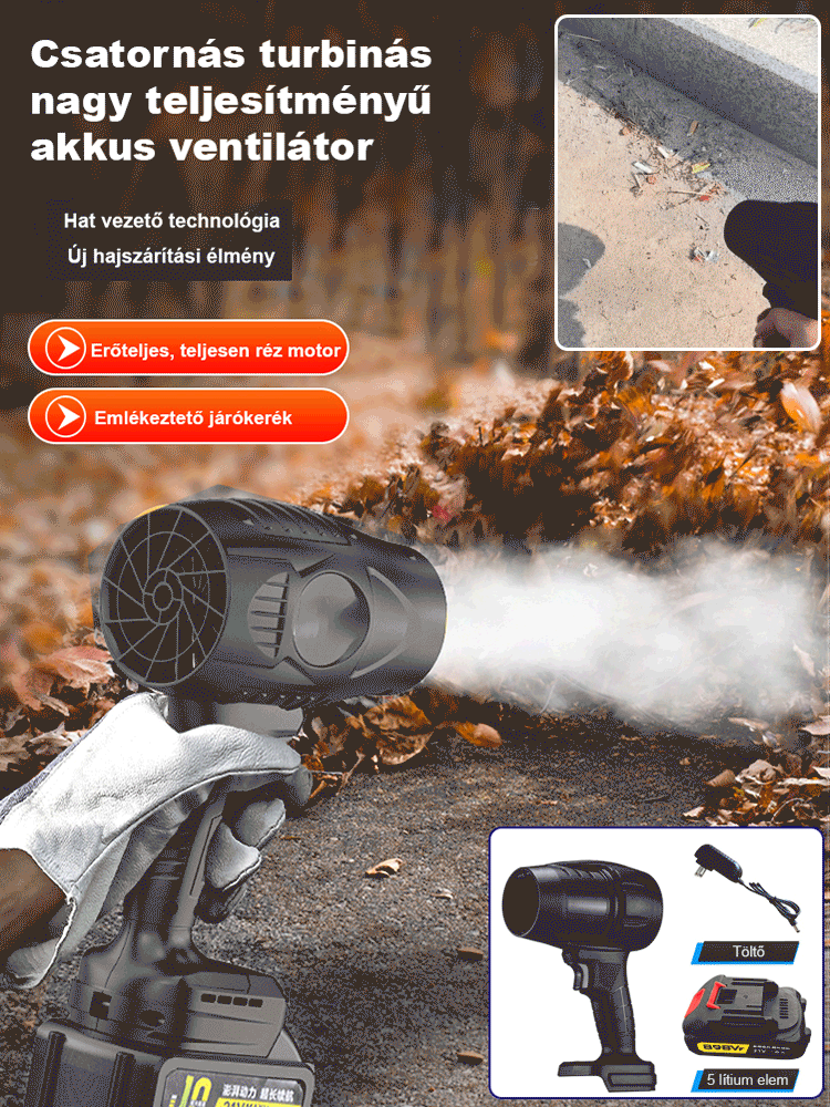 [Ipari szintű] csatornás turbina nagy teljesítményű vezeték nélküli légfúvó