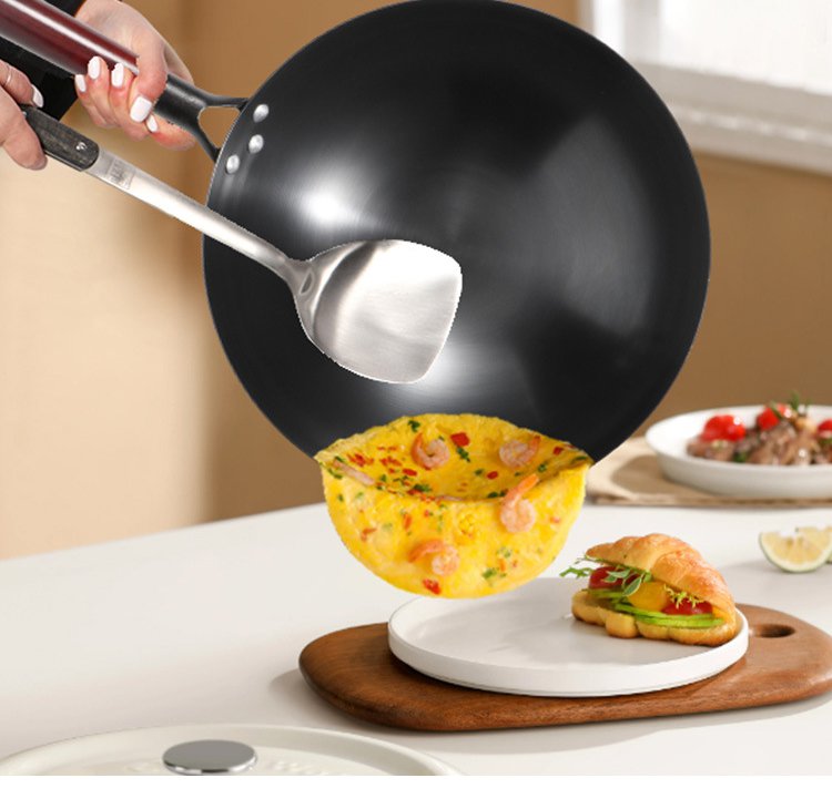 鉄製フライパンの使い方説明画像