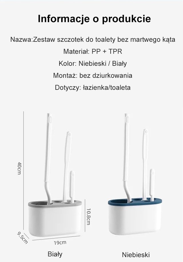 Nowoczesny design szczotki do WC